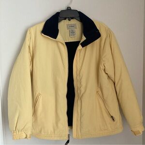 L.L. Bean Women’s Light Yellow Jacket Sz Petite Small